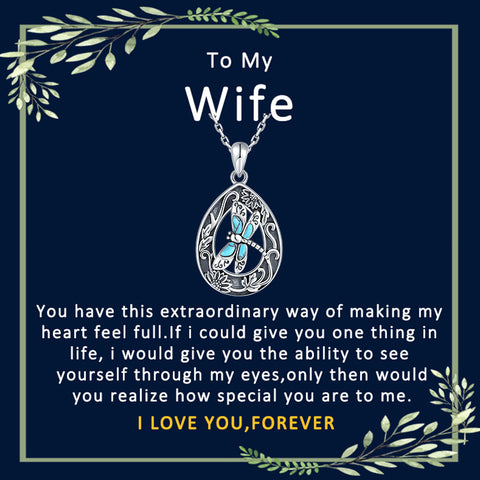 Sterling Silver Oxidation Turquoise Dragonfly Sunflower Pendant Necklace