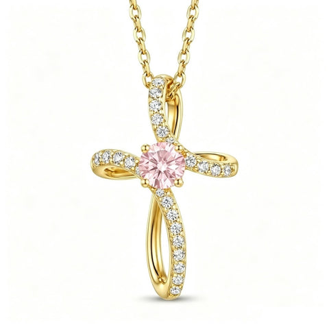 14K Gold Plated Cross Pendant Necklace for Women Faith Jewelry for Anniversary Christmas  Birthday Mother's Day