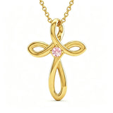 14K Gold Plated Cross Pendant Necklace for Women Faith Jewelry for Anniversary Christmas  Birthday Mother's Day
