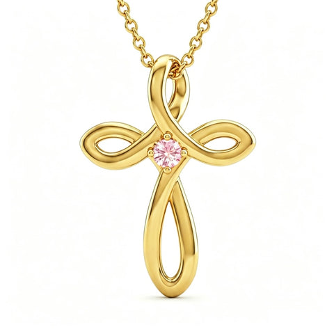 14K Gold Plated Cross Pendant Necklace for Women Faith Jewelry for Anniversary Christmas  Birthday Mother's Day
