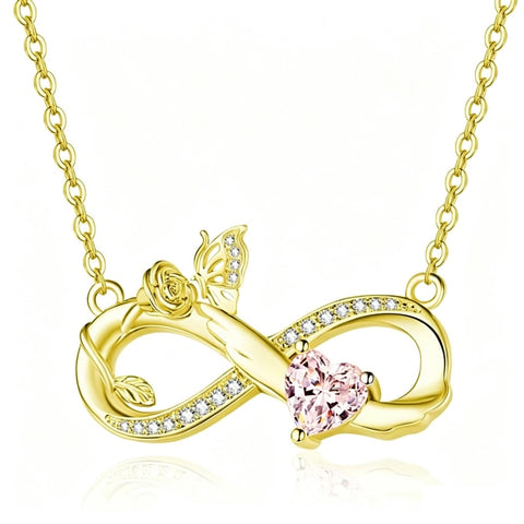 14K Gold Plated Birthstone Butterfly Necklace for Women Ideal Gift for Anniversary Christmas Birthday