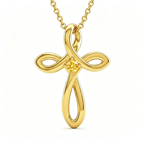 14K Gold Plated Cross Pendant Necklace for Women Faith Jewelry for Anniversary Christmas  Birthday Mother's Day