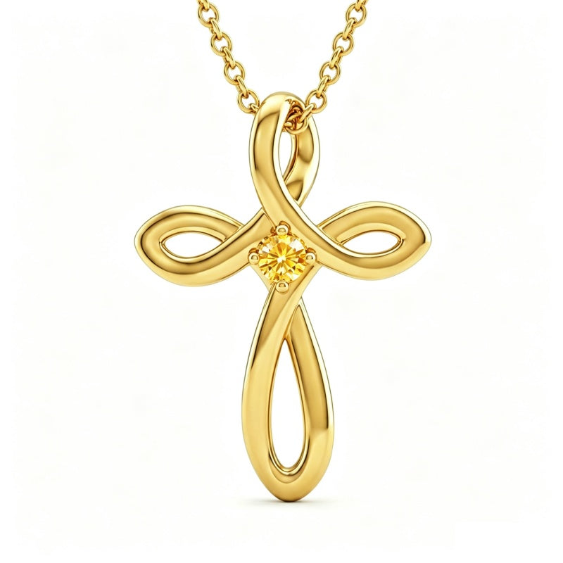 14K Gold Plated Cross Pendant Necklace for Women Faith Jewelry for Anniversary Christmas  Birthday Mother's Day