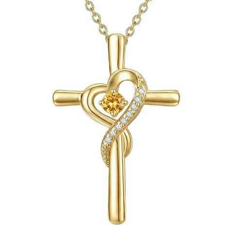 14K Gold Plated Cross Pendant Necklace for Women Faith Jewelry for Anniversary Christmas  Birthday Mother's Day