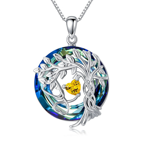 Sterling Silver Birthstone Caduceus & Stethoscope Pendant Necklace