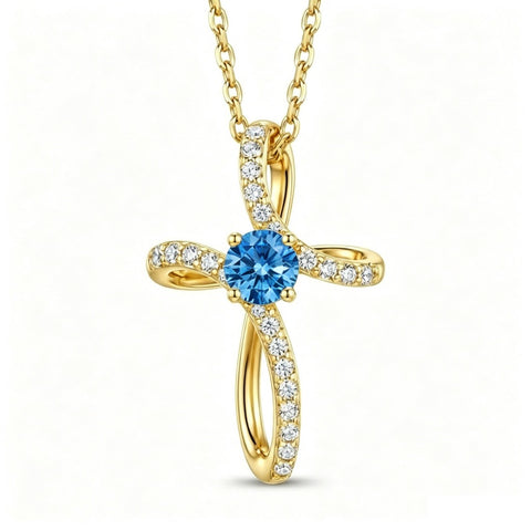 14K Gold Plated Cross Pendant Necklace for Women Faith Jewelry for Anniversary Christmas  Birthday Mother's Day