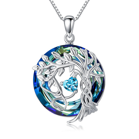 Sterling Silver Birthstone Caduceus & Stethoscope Pendant Necklace