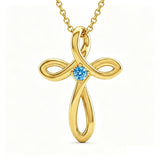 14K Gold Plated Cross Pendant Necklace for Women Faith Jewelry for Anniversary Christmas  Birthday Mother's Day