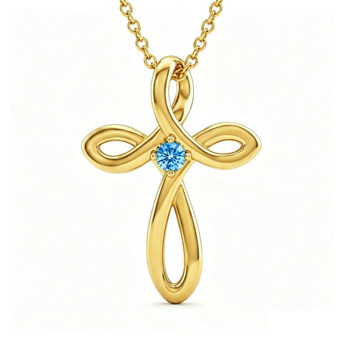 14K Gold Plated Cross Pendant Necklace for Women Faith Jewelry for Anniversary Christmas  Birthday Mother's Day