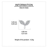 925 Sterling Silver Elegant Whale Tail Stud Earrings Silver Zircon-paved Delicate Jewelry