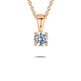 Copper Sterling Silver Personalized Simulated 1-6 Birthstones Family Pendant Necklace
