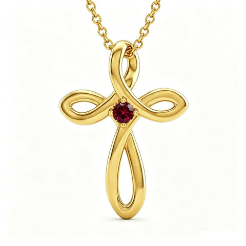 14K Gold Plated Cross Pendant Necklace for Women Faith Jewelry for Anniversary Christmas  Birthday Mother's Day