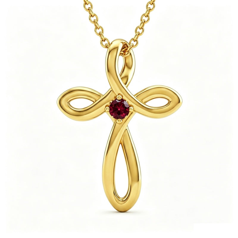14K Gold Plated Cross Pendant Necklace for Women Faith Jewelry for Anniversary Christmas  Birthday Mother's Day