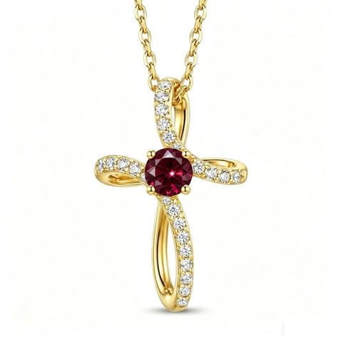14K Gold Plated Cross Pendant Necklace for Women Faith Jewelry for Anniversary Christmas  Birthday Mother's Day