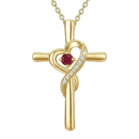 14K Gold Plated Cross Pendant Necklace for Women Faith Jewelry for Anniversary Christmas  Birthday Mother's Day