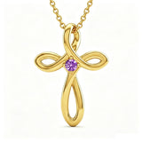 14K Gold Plated Cross Pendant Necklace for Women Faith Jewelry for Anniversary Christmas  Birthday Mother's Day