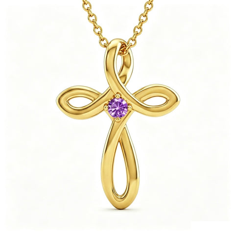 14K Gold Plated Cross Pendant Necklace for Women Faith Jewelry for Anniversary Christmas  Birthday Mother's Day