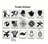 Copper Sterling Silver Personalized Birthstone Engraved High School and College Class Ring