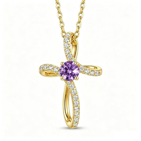 14K Gold Plated Cross Pendant Necklace for Women Faith Jewelry for Anniversary Christmas  Birthday Mother's Day