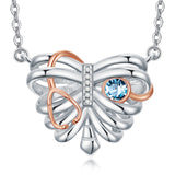 Sterling Silver Heart Rib Cage&Doctor Nurse  Stethoscope Medicine Themed Pendant Necklace