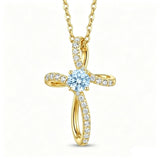 14K Gold Plated Cross Pendant Necklace for Women Faith Jewelry for Anniversary Christmas  Birthday Mother's Day