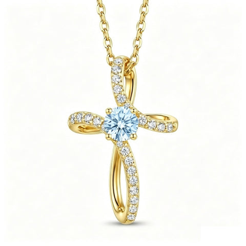 14K Gold Plated Cross Pendant Necklace for Women Faith Jewelry for Anniversary Christmas  Birthday Mother's Day