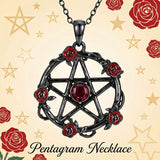 Sterling Silver Black Heart Skeleton Birthstone Necklace With Engraved Halloween Gift