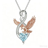 Sterling Silver 12 Month Birthstone Infinity Heart Animal Pendant Necklace Christmas Birthday Jewelry Gift