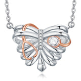 Sterling Silver Heart Rib Cage&Doctor Nurse  Stethoscope Medicine Themed Pendant Necklace