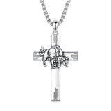 Sterling Silver 12 Constellation Cross Pendant Necklace