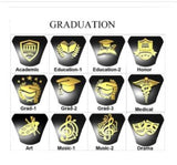 Sterling Silver Personalized  Birthstone Engraved Class Ring