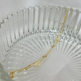 14K Gold Plated Infinity Double-Layer Chain Heart Bracelet for Women