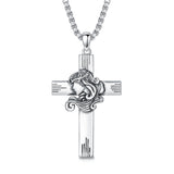 Sterling Silver 12 Constellation Cross Pendant Necklace