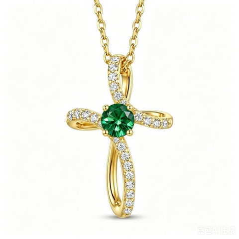 14K Gold Plated Cross Pendant Necklace for Women Faith Jewelry for Anniversary Christmas  Birthday Mother's Day