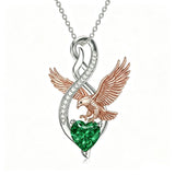 Sterling Silver 12 Month Birthstone Infinity Heart Animal Pendant Necklace Christmas Birthday Jewelry Gift