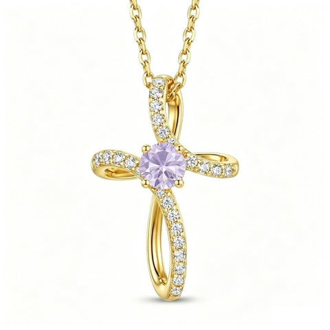 14K Gold Plated Cross Pendant Necklace for Women Faith Jewelry for Anniversary Christmas  Birthday Mother's Day