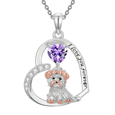 Sterling Silver 12 Month Birthstone Yorkshire Pendant Necklace