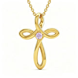 14K Gold Plated Cross Pendant Necklace for Women Faith Jewelry for Anniversary Christmas  Birthday Mother's Day