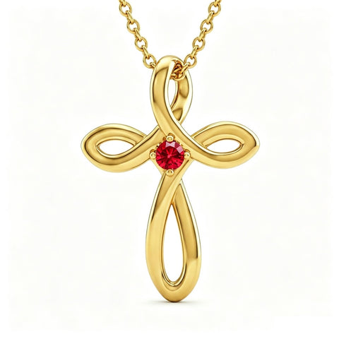 14K Gold Plated Cross Pendant Necklace for Women Faith Jewelry for Anniversary Christmas  Birthday Mother's Day