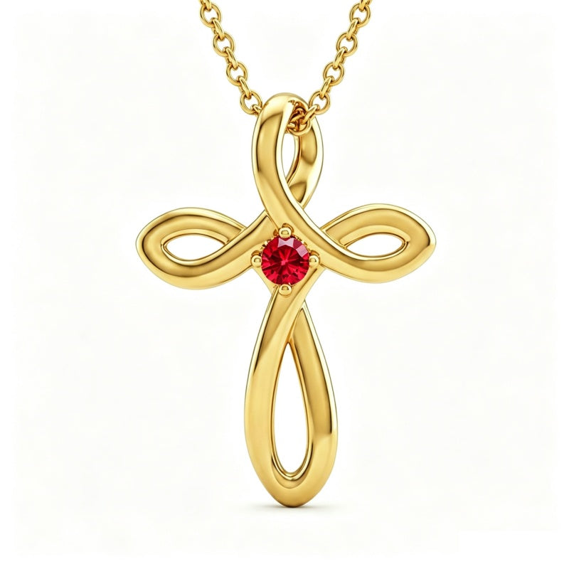 14K Gold Plated Cross Pendant Necklace for Women Faith Jewelry for Anniversary Christmas  Birthday Mother's Day