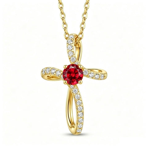 14K Gold Plated Cross Pendant Necklace for Women Faith Jewelry for Anniversary Christmas  Birthday Mother's Day
