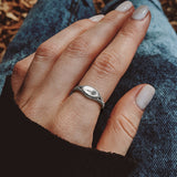 Sterling Silver Personalized  Birth Flower Ring for Women Birthday Mother's Day Christmas Gifts