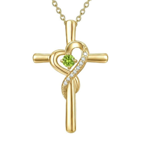 14K Gold Plated Cross Pendant Necklace for Women Faith Jewelry for Anniversary Christmas  Birthday Mother's Day