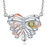 Sterling Silver Heart Rib Cage&Doctor Nurse  Stethoscope Medicine Themed Pendant Necklace