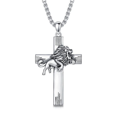 Sterling Silver 12 Constellation Cross Pendant Necklace