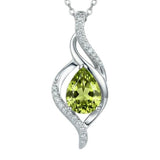 14K Gold Plated 12 Month Birthstone Infinity Twisted Pendant Necklace Mother's Day Christmas Anniversary Birthday Gift