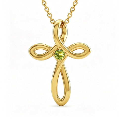 14K Gold Plated Cross Pendant Necklace for Women Faith Jewelry for Anniversary Christmas  Birthday Mother's Day