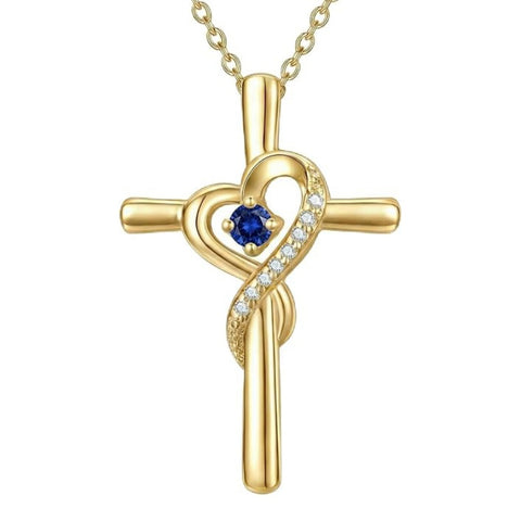 14K Gold Plated Cross Pendant Necklace for Women Faith Jewelry for Anniversary Christmas  Birthday Mother's Day