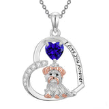 Sterling Silver 12 Month Birthstone Yorkshire Pendant Necklace