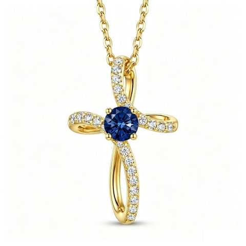 14K Gold Plated Cross Pendant Necklace for Women Faith Jewelry for Anniversary Christmas  Birthday Mother's Day